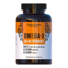 Омега-3 + D3+K2 1000 мг мягкие желатиновые капсулы № 90 